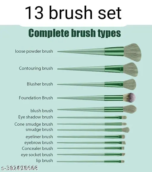 Super Quality Makeup brush set of 13pcs with beautyful pouch