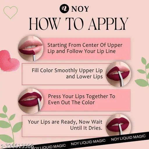 Matte Liquid Lipstick Set Waterproof Formulation for All, Day Glam ( Creamy Skin Color,   Skin Color Pink, Tan Skin Color, Venetian Red )