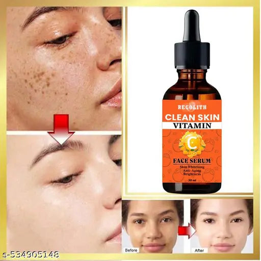 Regolith Vitamin C Face Serum - Skin Brightening Serum , Anti-Aging, Skin Repair, Supercharged Face Serum, Dark Circle, Fine Line & Sun Damage Corrector Face Serum(30ml)